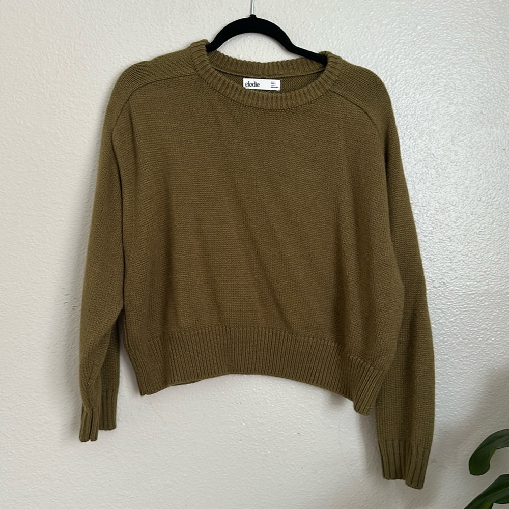 Elodie Olive Green Oversized Sweater size xs